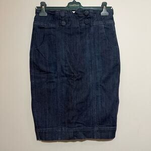Spoon Denim Pencil Skirt 5 NWOT